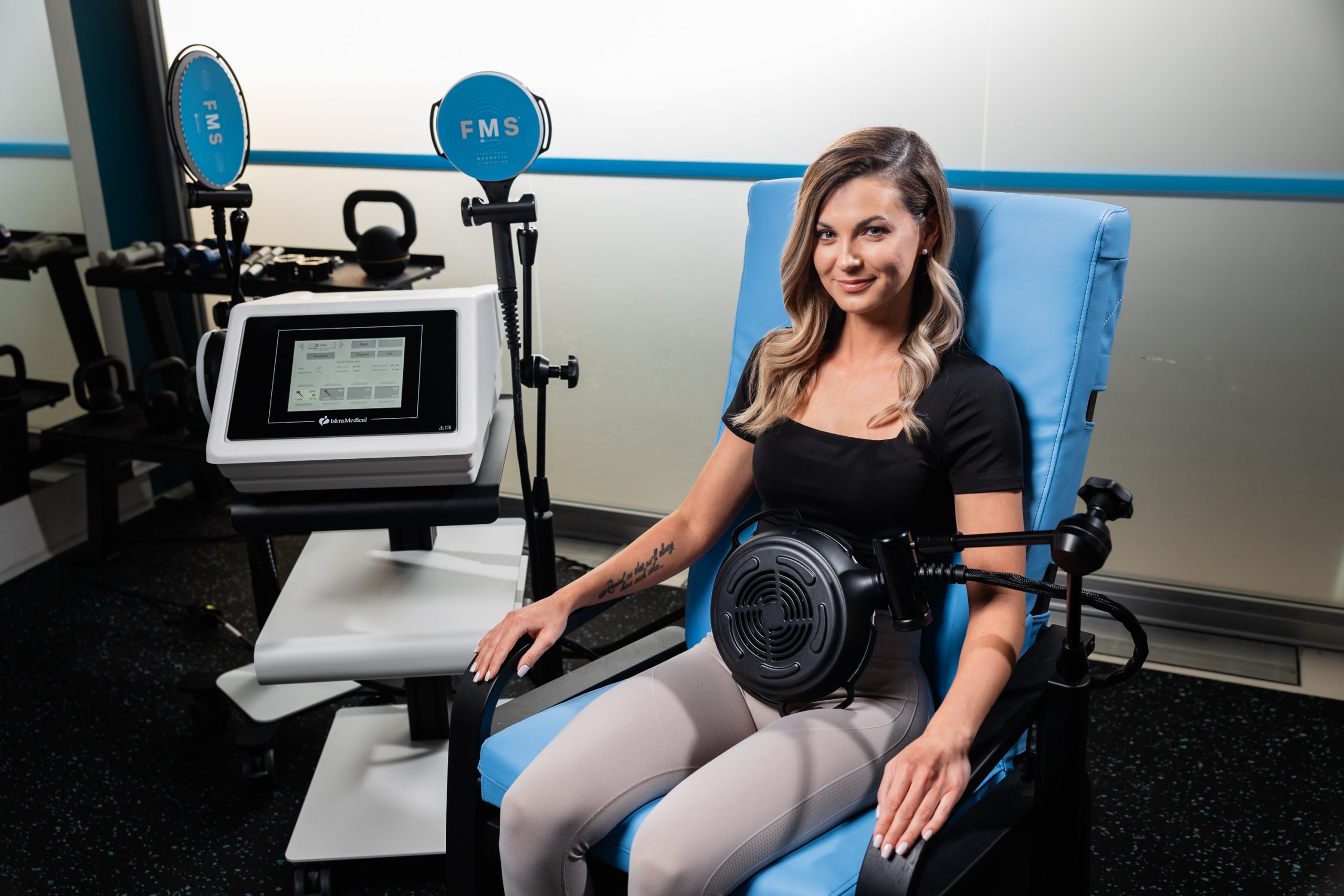 Aplicación de estimulación magnética funcional Iskra Medical